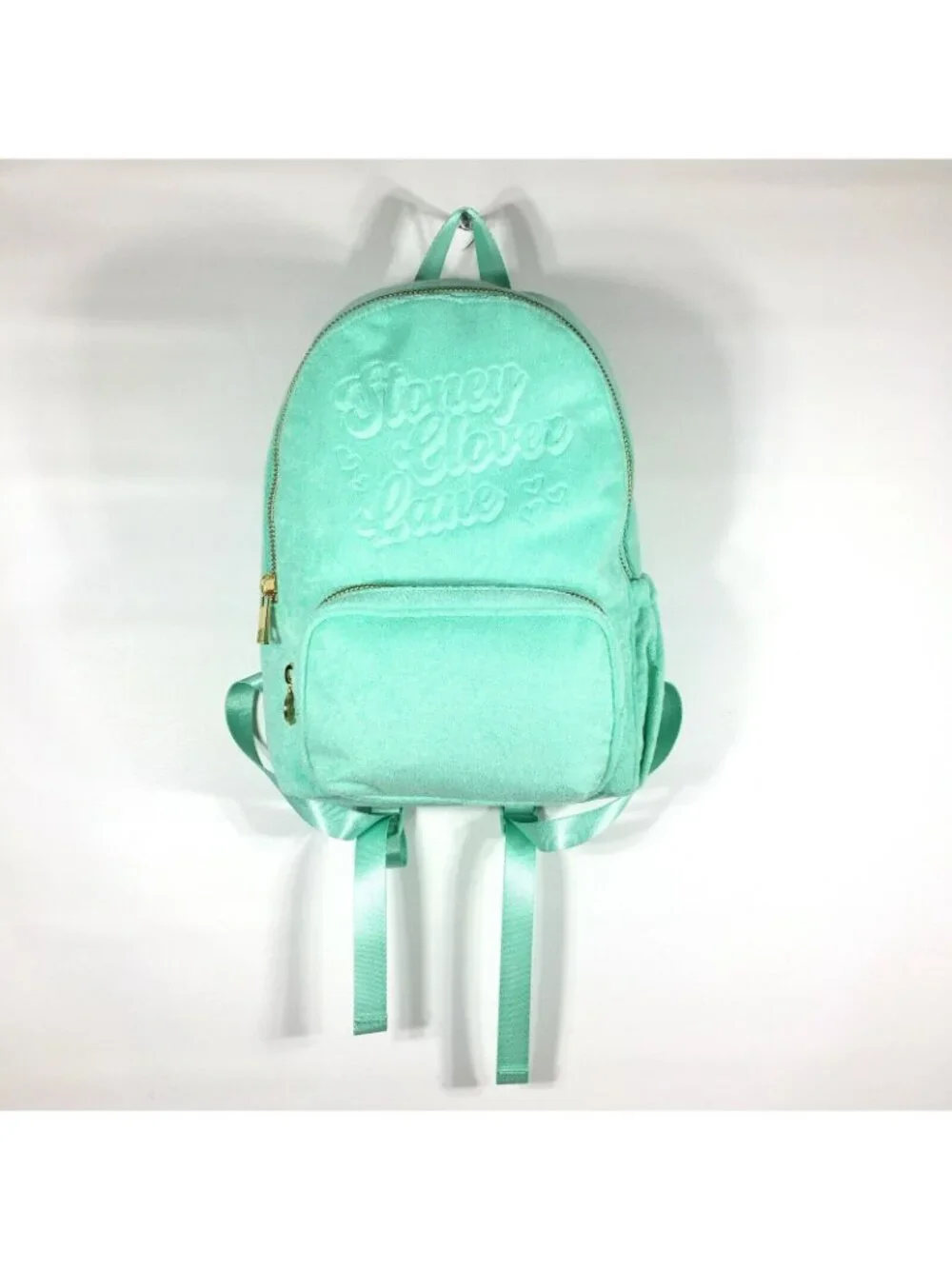 Stoney Clover Lane x Target Terry Cloth Embossed Backpack Light Green 15.75